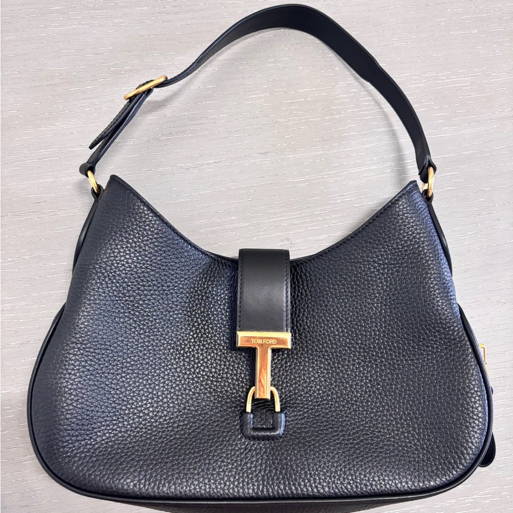 Tom Ford Medium Monarch Leather Shoulder Bag